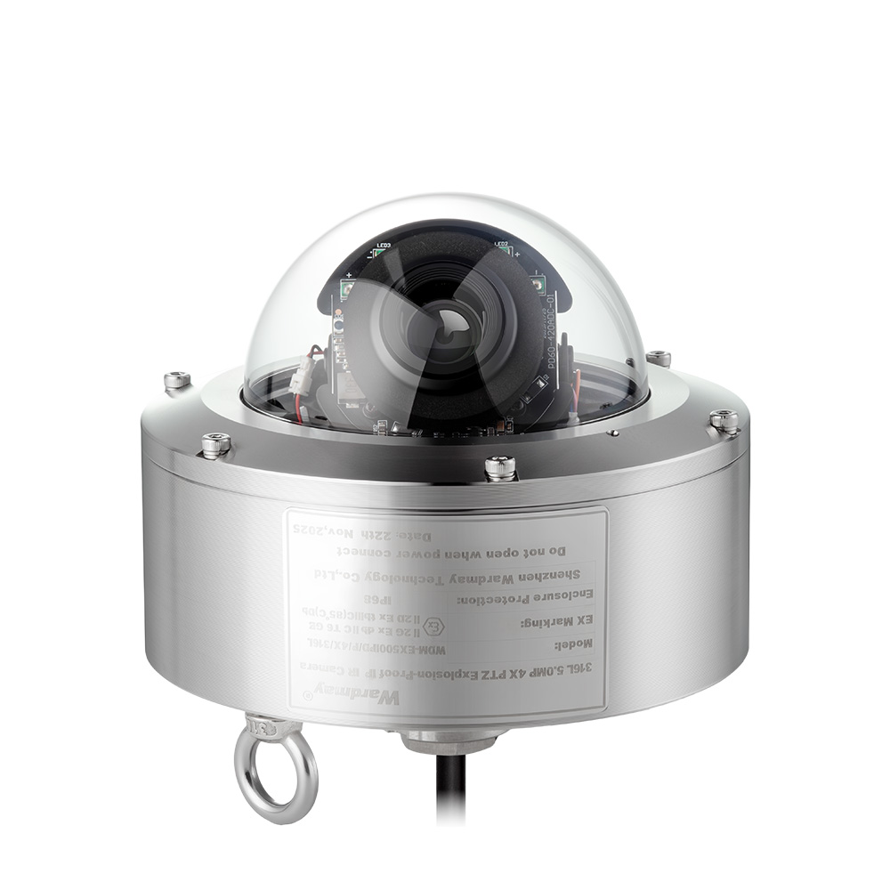 5MP 4X Zoom IP 316L Stainless Steel Explosion-Proof IR PTZ Camera For Port/Ship/Marine