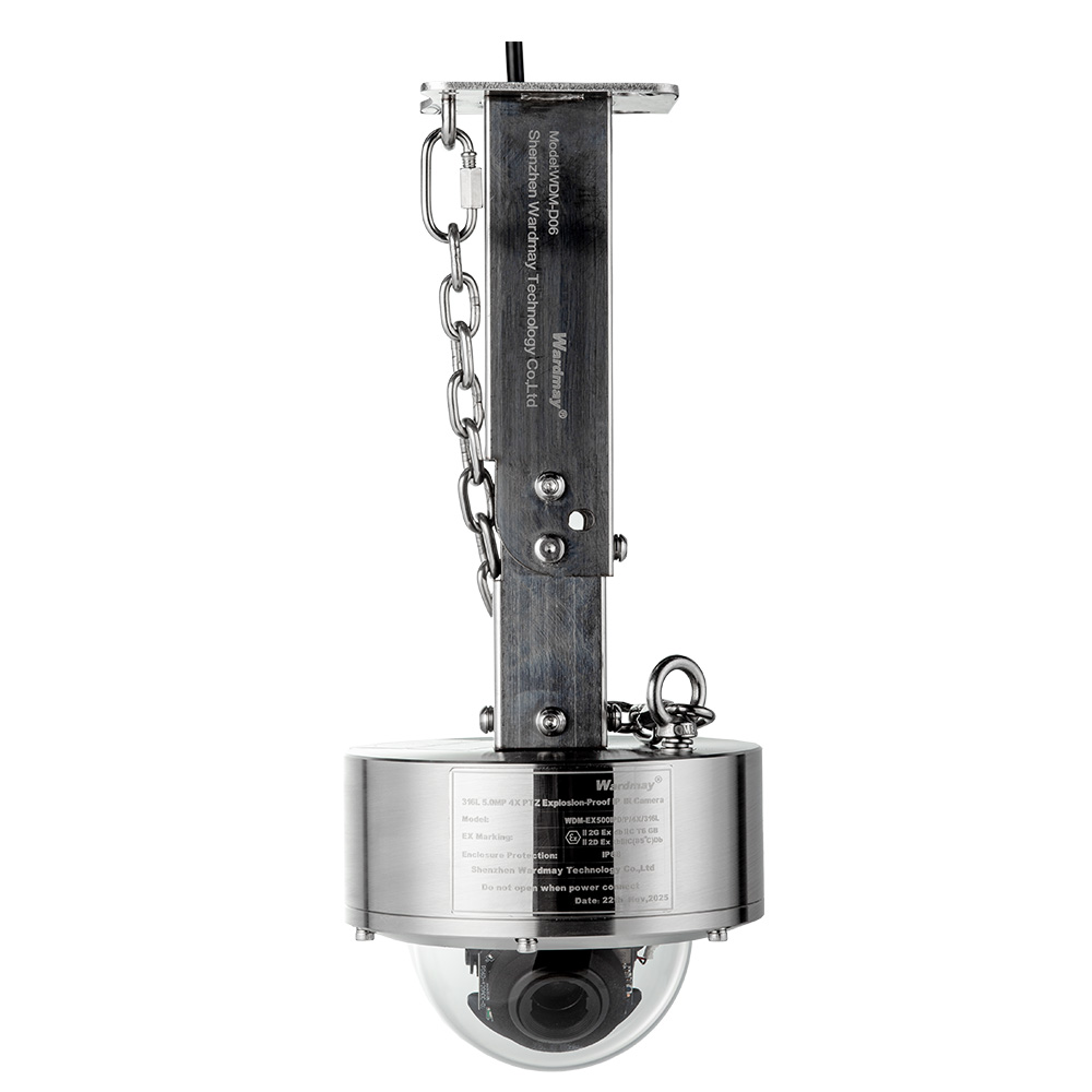 5MP 4X Zoom IP 316L Stainless Steel Explosion-Proof IR PTZ Camera For Port/Ship/Marine