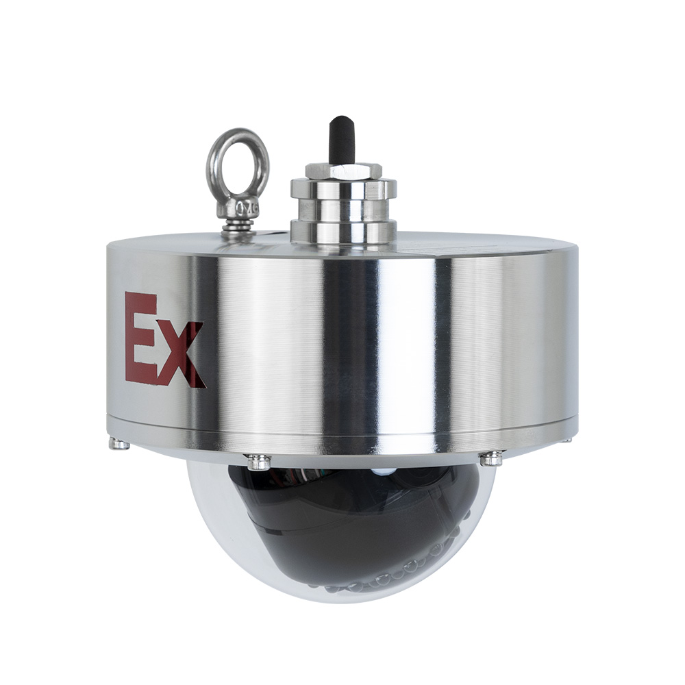 5MP 4X Zoom 316L Explosion-Proof IR Marine Engine Room Dome IP Camera