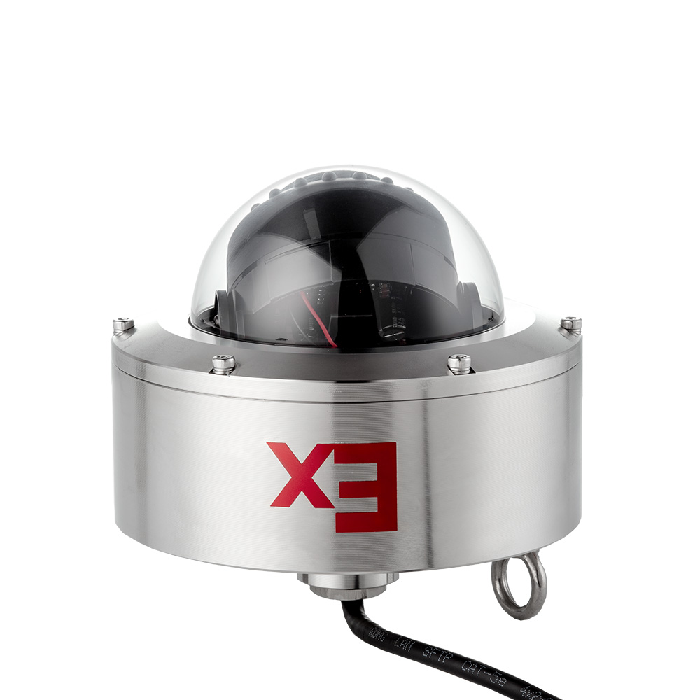 5MP 4X Zoom 316L Explosion-Proof IR Marine Engine Room Dome IP Camera