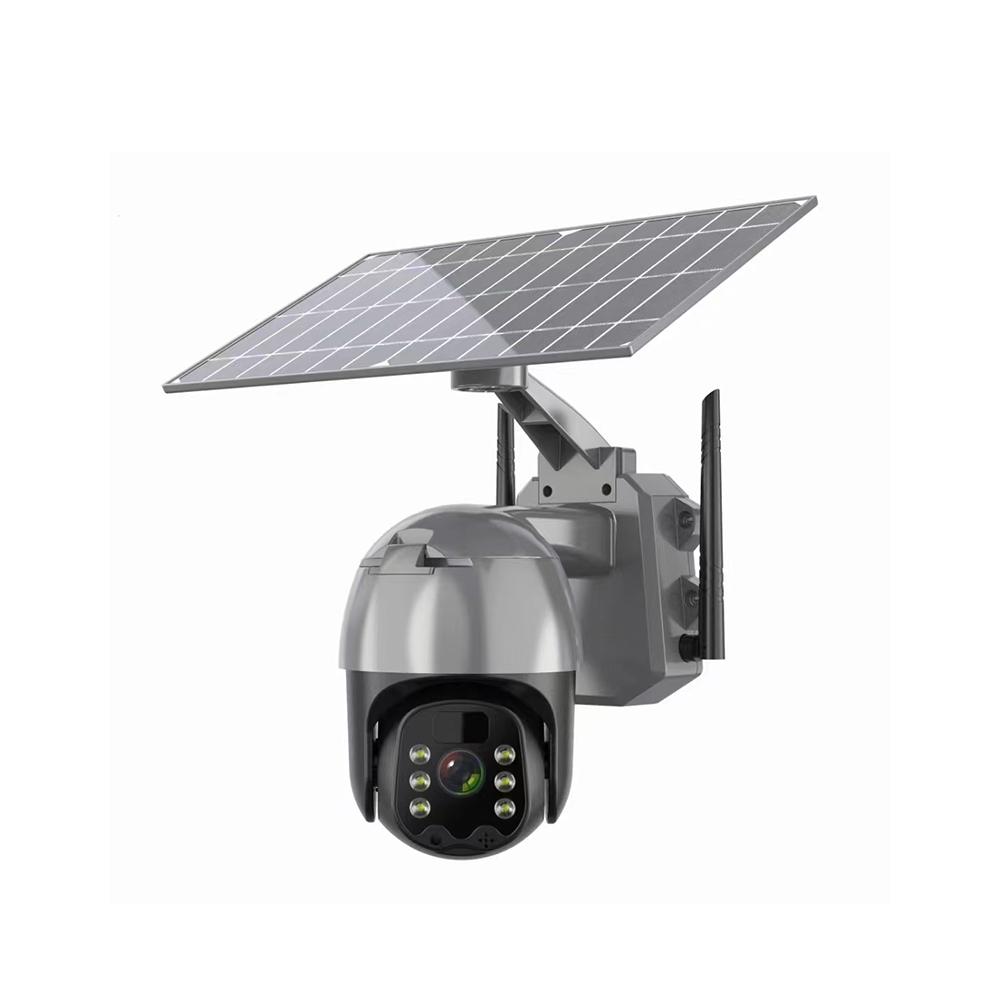 4G LTE(FDD) PTZ camera, double antenna, solar power, Built-in Battery