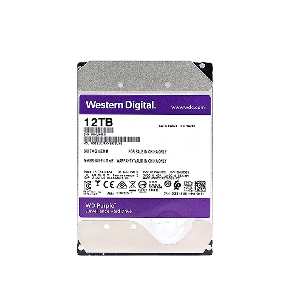 Surveillance 1-18TB WD Purple HDD