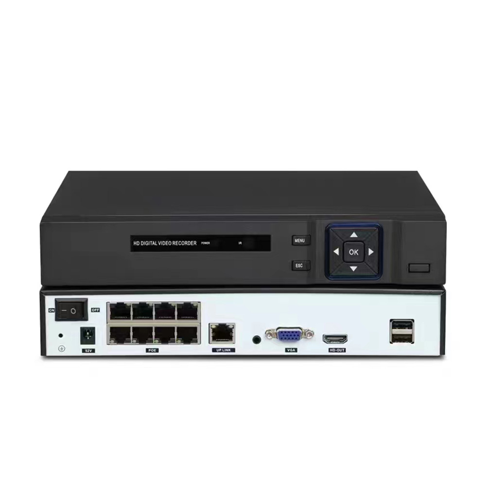 WDM H.265 8CH 8/5MP POE NVR Video Surveillance For POE IP Camera