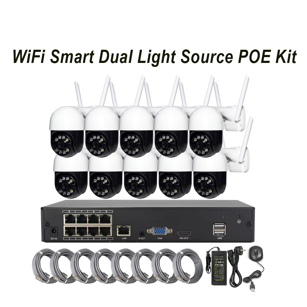New 8CH 3MP Dual Light WiFi/POE Security System From Wardmay Ltd