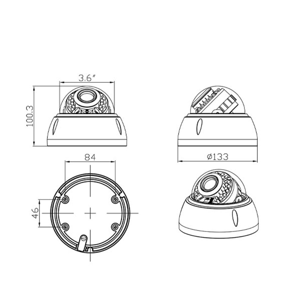 HD IR Dome AHD Camera