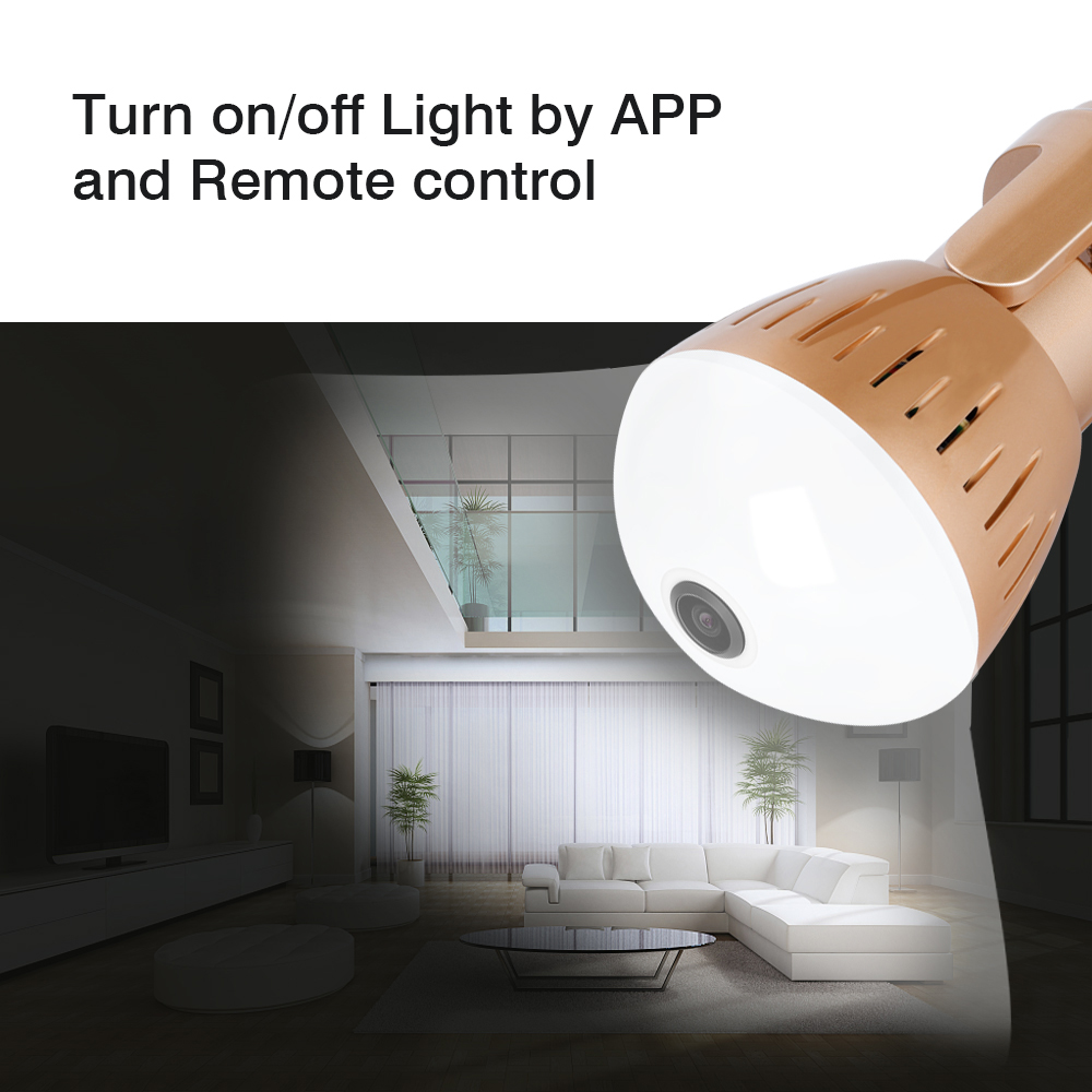 Wifi Panoramic Rotatable Bulb Camera