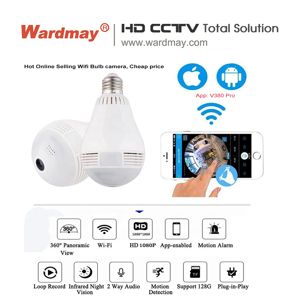 2MP 360 Panoramic Bulb Camera