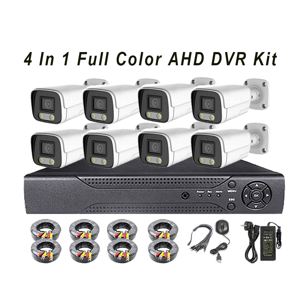 8chs 4 in 1 full color AHD kits