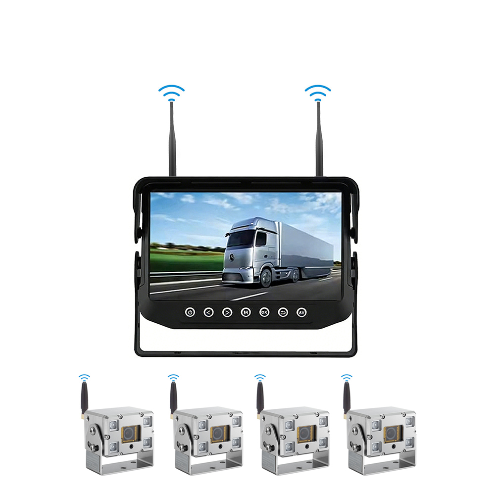 4CH 2MP SS304 Auto-Heating IR Heavy-Duty Camera Wireless Car Monitoring System