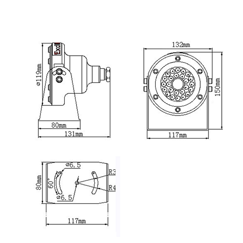 304 Stainless Steel Explosion-Proof Mini IP Camera