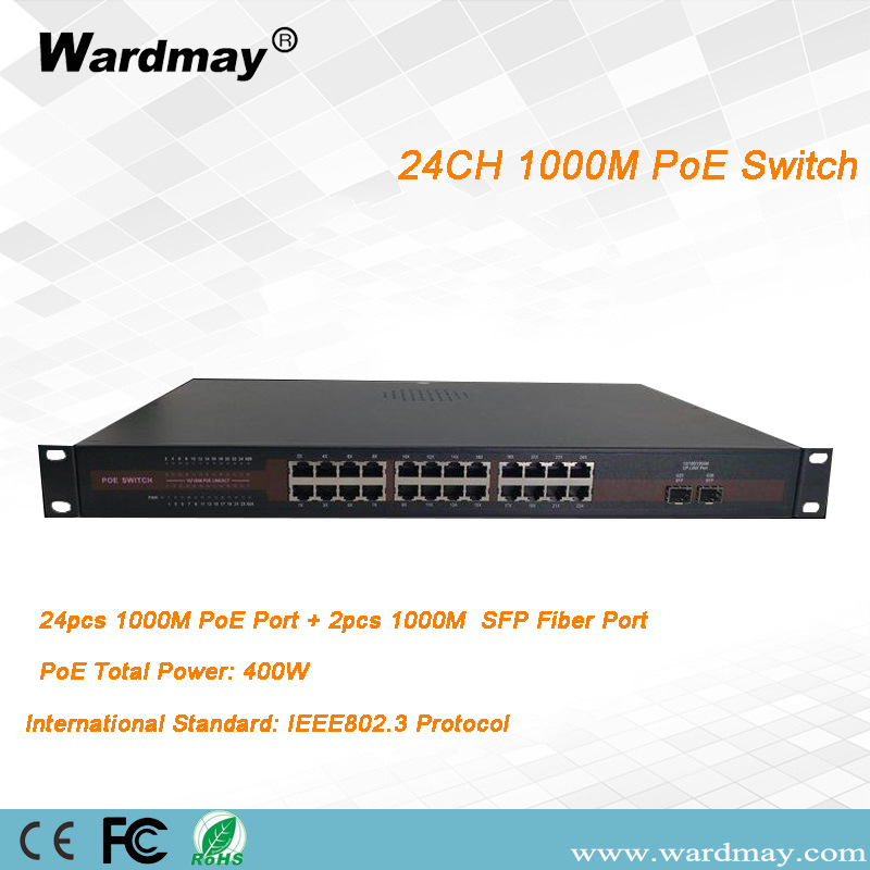 24chs Full 1000Mbps POE Switch