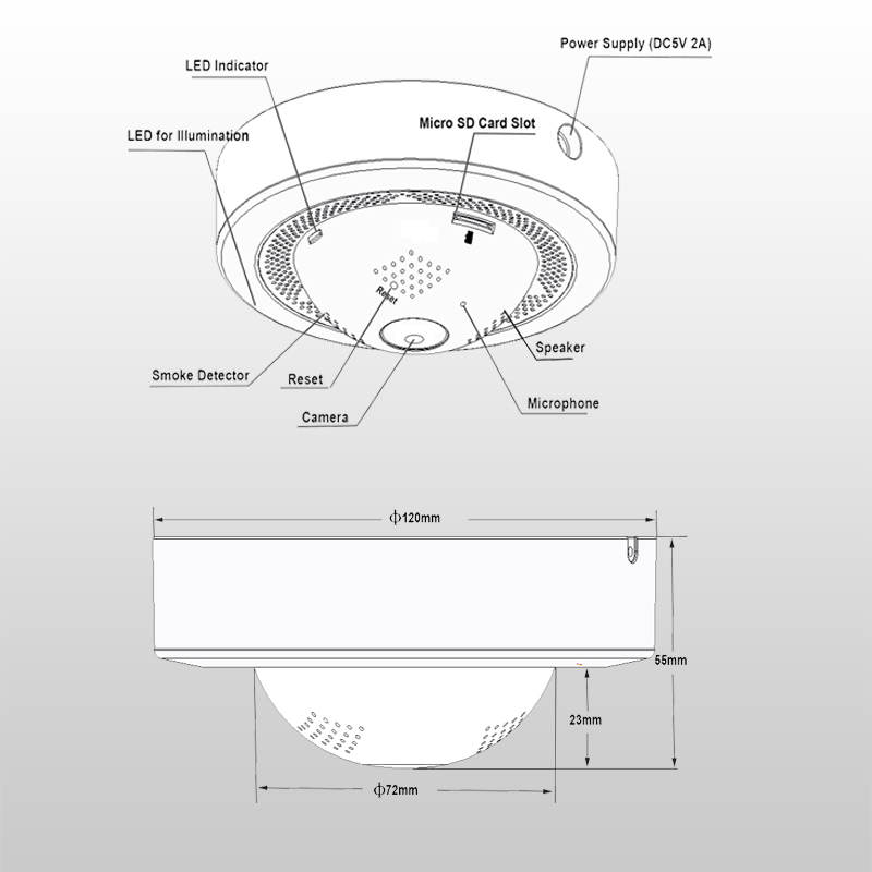 Smoke Dangerous Gas Detection Camera